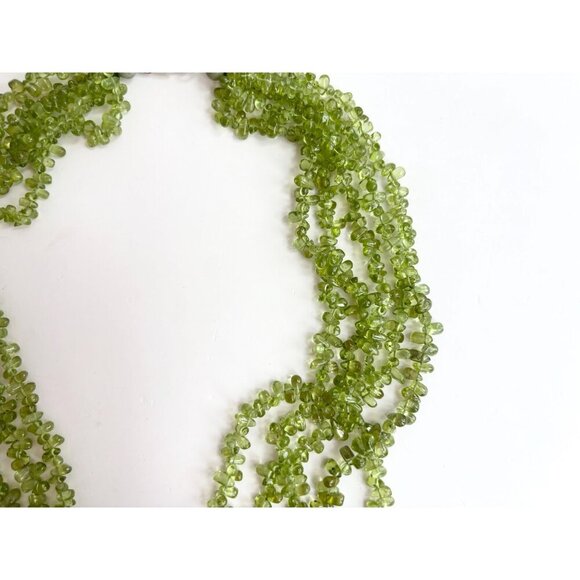 Peridot Multi Gemstone Gemstone Vintage Sterling Silver 925 Necklace - 19.5" - Picture 10 of 10